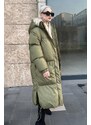 Madmext Mad Girls Khaki Long Down Jacket