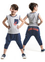 mshb&g Anchor Boy T-shirt Capri Shorts Set