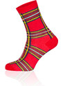 Italian Fashion Dlouhé ponožky SANTA - červené/barevné