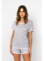 Italian Fashion Dámské pyžamo Noelia, krátký rukáv, krátké nohavice - potisk