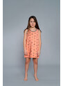 Italian Fashion Madeira dívčí košile na široká ramínka - meruňkový potisk