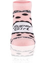 Italian Fashion GIRL ponožky na nohy - růžové/černé/bílé