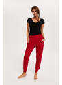 Italian Fashion Dámské dlouhé kalhoty Todra - červené