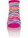 Italian Fashion ZEBRA kotníkové ponožky - amarant/barvy