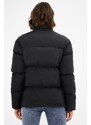 River Club Women's Black Fiber Inside Water and Windproof Inflatable Winter Coat