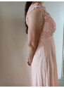Dámské šaty dlouhé Lenka korálově růžové - EVA&LOLA
