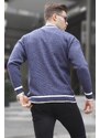 Madmext Navy Blue Men's Knitwear Cardigan 6314