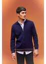 DEFACTO Standard Fit Polo Collar Cardigan