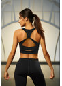 Trendyol Black Back Cross Band Detail Support/Shaping Knitted Sports Bra