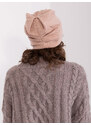Fashionhunters Zaprášený růžový kašmírový klobouk