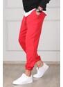 Madmext Red Oversized Short Leg Men's Tracksuit 4832