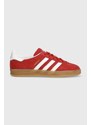 Semišové sneakers boty adidas Originals Gazelle Indor oranžová barva, H06261
