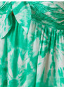 Koton vzorované mini šaty s tenkými ramínky kravata detailní