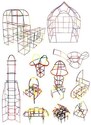 Kruzzel 22408 Stavebnice kreativní - stavění ze slámek 408 dílků
