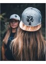 Woodfi Dřevěný snapback Zebrano Šedá