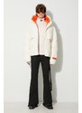 Péřová bunda Heron Preston Hoodie Nylon Puffer pánská, béžová barva, zimní, oversize, HMED014F23FAB0010400