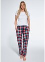 Women's pyjama pants Cornette 690/38 S-2XL red-check