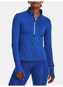 Under Armour Tričko UA Qualifier Run 1/2 Zip-BLU - Dámské