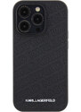 Ochranný kryt na iPhone 15 Pro - Karl Lagerfeld, Quilted Pattern Black