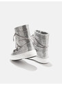 MOON BOOT JR TRACK TUBE GLITTER SILVER