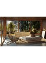 Dřevěná dvoulůžková postel Karup Design Kanso 160 x 200 cm s úložným prostorem