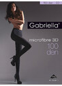 BASIC ČERNÉ PUNČOCHY GABRIELLA MICROFIBRE 3D 119 100 DEN Černá