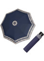 Doppler Mini Fiber TIMELESS BLUE - dámský skládací deštník bordura