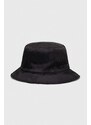 Oboustranný klobouk Guess černá barva