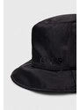 Oboustranný klobouk Guess černá barva