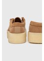 Clarks Originals Mokasíny Clarks Wallabee Cup dámské, béžová barva, na plochém podpatku, 26174006