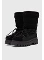 Sněhule Calvin Klein Jeans FLATFORM SNOW BOOT SHERPA WN černá barva, YW0YW01195