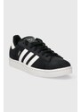 Semišové sneakers boty adidas Originals Campus 2 černá barva, ID9844