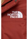 Péřová bunda The North Face pánská, vínová barva, zimní
