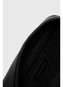 Kožená kosmetická taška Tommy Jeans černá barva