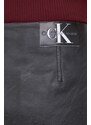 Sukně Calvin Klein Jeans černá barva, mini