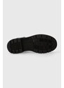 Kožené kotníkové boty Gant Prepnovo dámské, černá barva, na plochém podpatku, lehce zateplené, 27551365.G00
