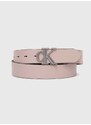 Oboustranný pásek Calvin Klein Jeans dámský, růžová barva