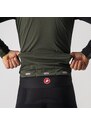 Castelli - zateplená bunda alpha ros 2 military green/fiery red-silver gray