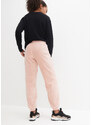 bonprix Flísové sportovní kalhoty Růžová
