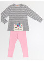 Denokids Cat Unicorn Girls Kids Sweater Leggings Suit
