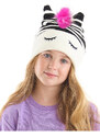 Denokids Zebra Girls' Knitwear Beanie