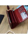 Dámská kožená peněženka červená - Gregorio Alexia červená