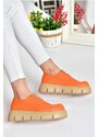 Fox Shoes P267632009 Orange Thick Soled Women's Casual Shoes