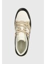 Kožené sneakers boty Tommy Hilfiger TH BASKET SNEAKER LO béžová barva, FW0FW07756