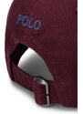 Dětská bavlněná čepice Polo Ralph Lauren vínová barva, hladká