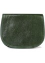 Dámské zelené kožené kabelky crossbody Franca