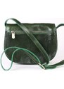 Dámské zelené kožené kabelky crossbody Franca