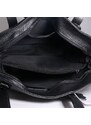 Černé dámské kožené kabelky shopperky Slevina