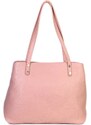 Kvalitní dámské růžové kožené kabelky na rameno Seneti