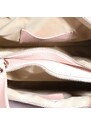 Dámské růžové kožené kabelky z Itálie Simona